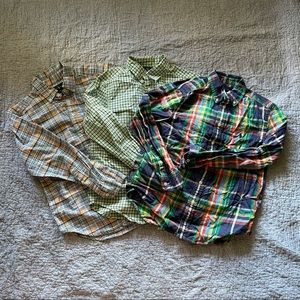 Bundle 3 Med Boys 10/12 Polo Dress Shirts